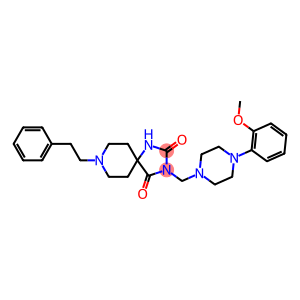 8-Phenethyl-3-[[4-(2-methoxyphenyl)piperazino]methyl]-1,3,8-triazaspiro[4.5]decane-2,4-dione