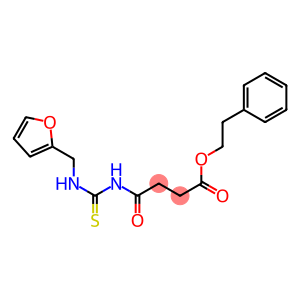 phenethyl 4-({[(2-furylmethyl)amino]carbothioyl}amino)-4-oxobutanoate