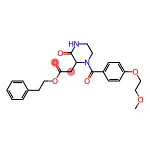 phenethyl 2-{1-[4-(2-methoxyethoxy)benzoyl]-3-oxo-2-piperazinyl}acetate