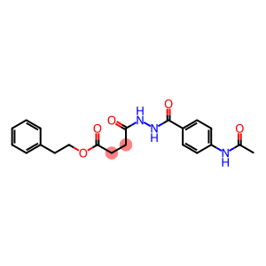 phenethyl 4-{2-[4-(acetylamino)benzoyl]hydrazino}-4-oxobutanoate