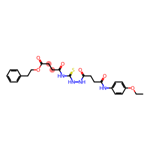 phenethyl 4-[({2-[4-(4-ethoxyanilino)-4-oxobutanoyl]hydrazino}carbothioyl)amino]-4-oxobutanoate