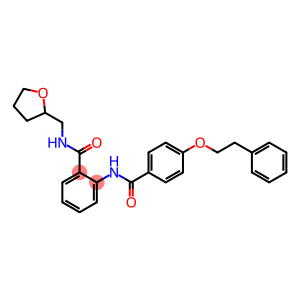 2-{[4-(phenethyloxy)benzoyl]amino}-N-(tetrahydro-2-furanylmethyl)benzamide