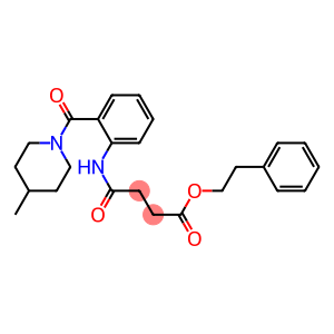 phenethyl 4-{2-[(4-methyl-1-piperidinyl)carbonyl]anilino}-4-oxobutanoate