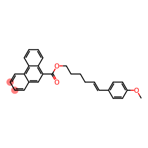 Phenanthrene-9-carboxylic acid (E)-6-(4-methoxyphenyl)5-hexenyl ester