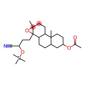 Perhydrophenanthrene-1-butanenitrile, 7-acetoxy-2,4b-dimethyl-1,2-epox y-alpha-trimethylsilyloxy-