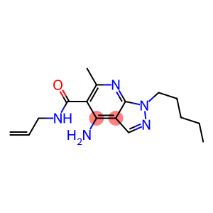 1-Pentyl-4-amino-6-methyl-N-(2-propenyl)-1H-pyrazolo[3,4-b]pyridine-5-carboxamide