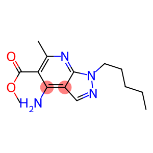 1-Pentyl-4-amino-6-methyl-1H-pyrazolo[3,4-b]pyridine-5-carboxylic acid methyl ester