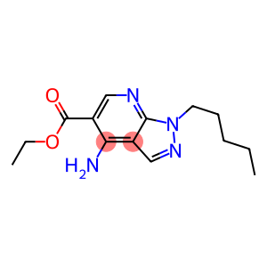 1-Pentyl-4-amino-1H-pyrazolo[3,4-b]pyridine-5-carboxylic acid ethyl ester