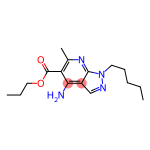 1-Pentyl-4-amino-6-methyl-1H-pyrazolo[3,4-b]pyridine-5-carboxylic acid propyl ester