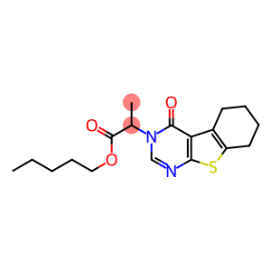 pentyl 2-(4-oxo-5,6,7,8-tetrahydro[1]benzothieno[2,3-d]pyrimidin-3(4H)-yl)propanoate