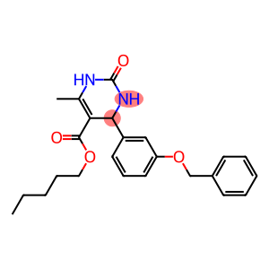 pentyl 4-[3-(benzyloxy)phenyl]-6-methyl-2-oxo-1,2,3,4-tetrahydro-5-pyrimidinecarboxylate