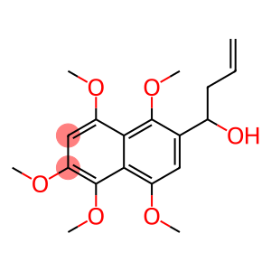 1,2,4,5,8-Pentamethoxy-6-(1-hydroxy-3-butenyl)naphthalene