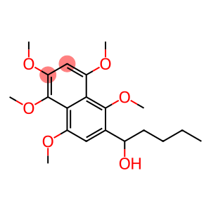 1,2,4,5,8-Pentamethoxy-6-(1-hydroxypentyl)naphthalene