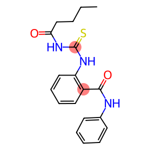 2-{[(pentanoylamino)carbothioyl]amino}-N-phenylbenzamide