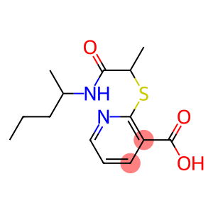 2-{[1-(pentan-2-ylcarbamoyl)ethyl]sulfanyl}pyridine-3-carboxylic acid