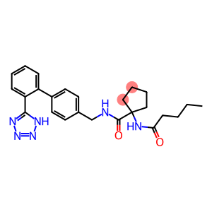 1-Pentanoylamino-cyclopentanecarboxylic acid [2'-(1H-tetrazol-5-yl)biphenyl-4-ylmethyl]-amide