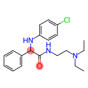 2-(p-Chloroanilino)-N-[2-(diethylamino)ethyl]-2-phenylacetamide