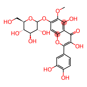 QUERCETAGETIN-6-METHYL ETHER GLUCOSIDE