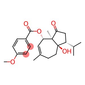 p-Anisic acid (3R,3aR,8S,8aR)-3a-hydroxy-3-isopropyl-6,8a-dimethyl-1-oxo-1,2,3,3a,4,5,8,8a-octahydroazulen-8-yl ester