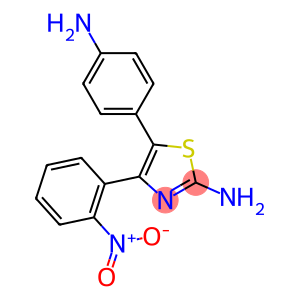 5-(P-AMINOPHENYL)-4-(O-NITROPHENYL)-2-THIAZOLAMINE