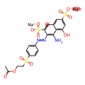 3-[p-(2-Acetoxyethylsulfonyl)phenylazo]-4-amino-5-hydroxy-2,7-naphthalenedisulfonic acid disodium salt