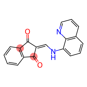 2-((8-QUINOLYLAMINO)METHYLENE)INDANE-1,3-DIONE