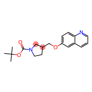 3-(Quinolin-6-yloxymethyl)-pyrrolidine-1-carboxylic acid tert-butyl ester