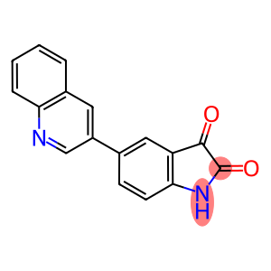 5-(3-QUINOLINYL)-1H-INDOLE-2,3-DIONE