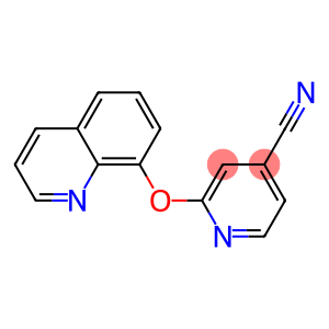 2-(quinolin-8-yloxy)pyridine-4-carbonitrile