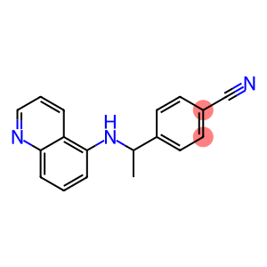 4-[1-(quinolin-5-ylamino)ethyl]benzonitrile