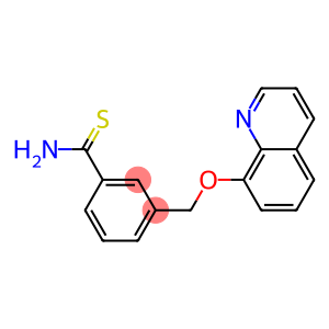 3-[(quinolin-8-yloxy)methyl]benzene-1-carbothioamide