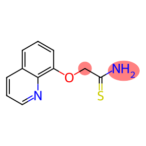 2-(quinolin-8-yloxy)ethanethioamide