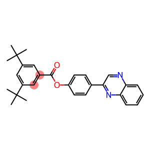 4-(2-quinoxalinyl)phenyl 3,5-ditert-butylbenzoate