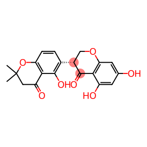 (3R)-5,5',7-Trihydroxy-2',2'-dimethyl-3,6'-bi[2H-1-benzopyran]-4(3H)-one