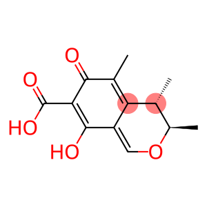 (3R-TRANS)-8-HYDROXY-3,4,5-TRIMETHYL-6-OXO-4,6-DIHYDRO-3H-2-BENZOPYRAN-7-CARBOXYLICACID