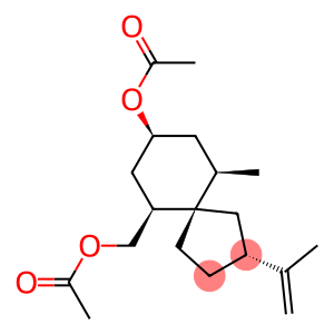 (2R,5S,6S,8S,10R)-8-Acetyloxy-10-methyl-2-(1-methylethenyl)spiro[4.5]decane-6-methanol acetate