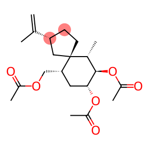 (2R,5S,6S,7R,8R,10S)-7,8-Diacetyloxy-6-methyl-2-(1-methylethenyl)spiro[4.5]decane-10-methanol acetate