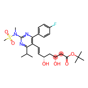 (+)-(3R,5S),TERT-BUTYL 7-[4-(4-FLUOROPHENYL)-6-ISOPROPYL-2-(N-METHYL-N-METHYLSULPHONYLAMINO)-PYRIMIDINE-5-YL]-3,5- DIHYDROXY-6(E)-HEPTENATE