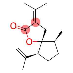 (5R,6S,9S)-6-Methyl-9-isopropenyl-3-isopropylidene-1-oxaspiro[4.4]nonan-2-one