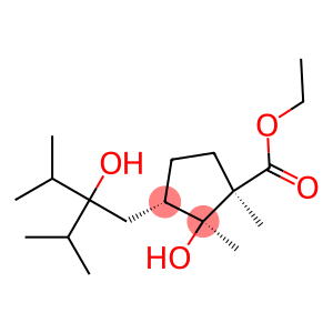 (1R,2S,3S)-2-Hydroxy-3-(2-hydroxy-3-methyl-2-isopropylbutyl)-1,2-dimethylcyclopentane-1-carboxylic acid ethyl ester