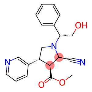 (2R,3S,4R)-1-[(R)-1-Phenyl-2-hydroxyethyl]-2-cyano-4-(3-pyridinyl)pyrrolidine-3-carboxylic acid methyl ester