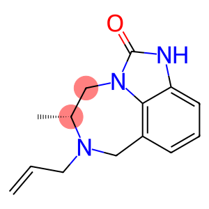 [5R,(-)]-4,5,6,7-Tetrahydro-5-methyl-6-(2-propenyl)imidazo[4,5,1-jk][1,4]benzodiazepine-2(1H)-one