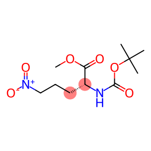 [R,(+)]-2-[(tert-Butyloxycarbonyl)amino]-5-nitrovaleric acid methyl ester