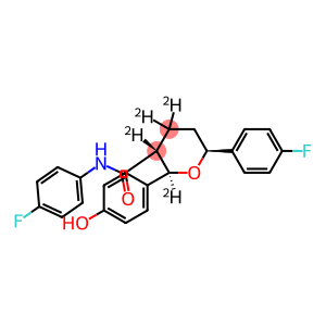 (2R,3R,6S)-N,6-Bis(4-fluorophenyl)tetrahydro-2-(4-hydroxyphenyl)-2H-pyran-3-carboxaMide-d4