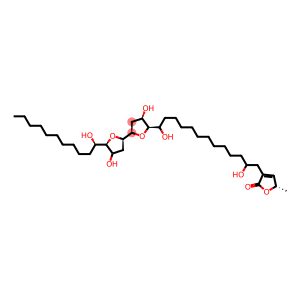 (2R,2'R,5R,5'R)-Octahydro-5-[(1R)-13-[[(S)-2,5-dihydro-5-methyl-2-oxofuran]-3-yl]-1,12-dihydroxytridecyl]-5'-[(R)-1-hydroxyundecyl]-2,2'-bifuran-4-ol