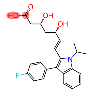 (3R,5S)-7-[3-(4-Fluorophenyl)-1-(1-methylethyl)-1H-indol-2-yl]-3,5-dihydroxy-6-heptenoic Aci