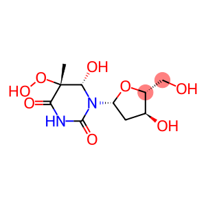 (5R,6S)-5,6-Dihydro-5-hydroperoxy-6-hydroxythymidine