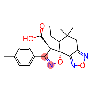 (4R,5S)-6',7'-Dihydro-6',6'-dimethyl-3-(4-methylphenyl)spiro[isoxazole-5(4H),4'(5'H)-[2,1,3]benzoxadiazole]-4-carboxylic acid ethyl ester