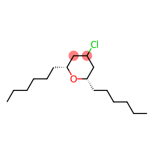 (2R,6S)-4-Chloro-2,6-dihexyltetrahydro-2H-pyran