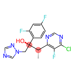 (2R,3S)-3-(6-CHLORO-5-FLUORO-PYRIMIDIN-4-YL)-2-(2,4-DIFLUORO-PHENYL)-1-[1,2,4]TRIAZOL-1-YL-BUTAN-2-OL